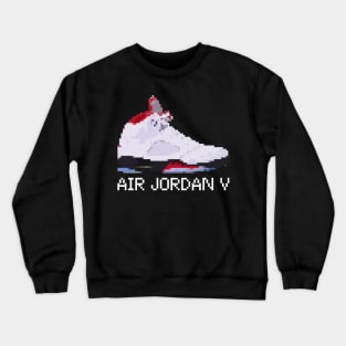 AIR JORDAN V RETRO PIXELATED ART SHOE COLLECTION Crewneck Sweatshirt